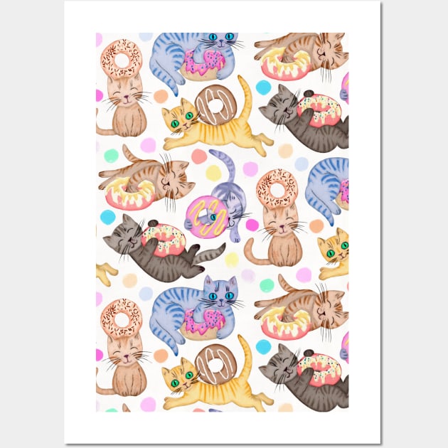 Sprinkles on Donuts and Whiskers on Kittens Wall Art by micklyn